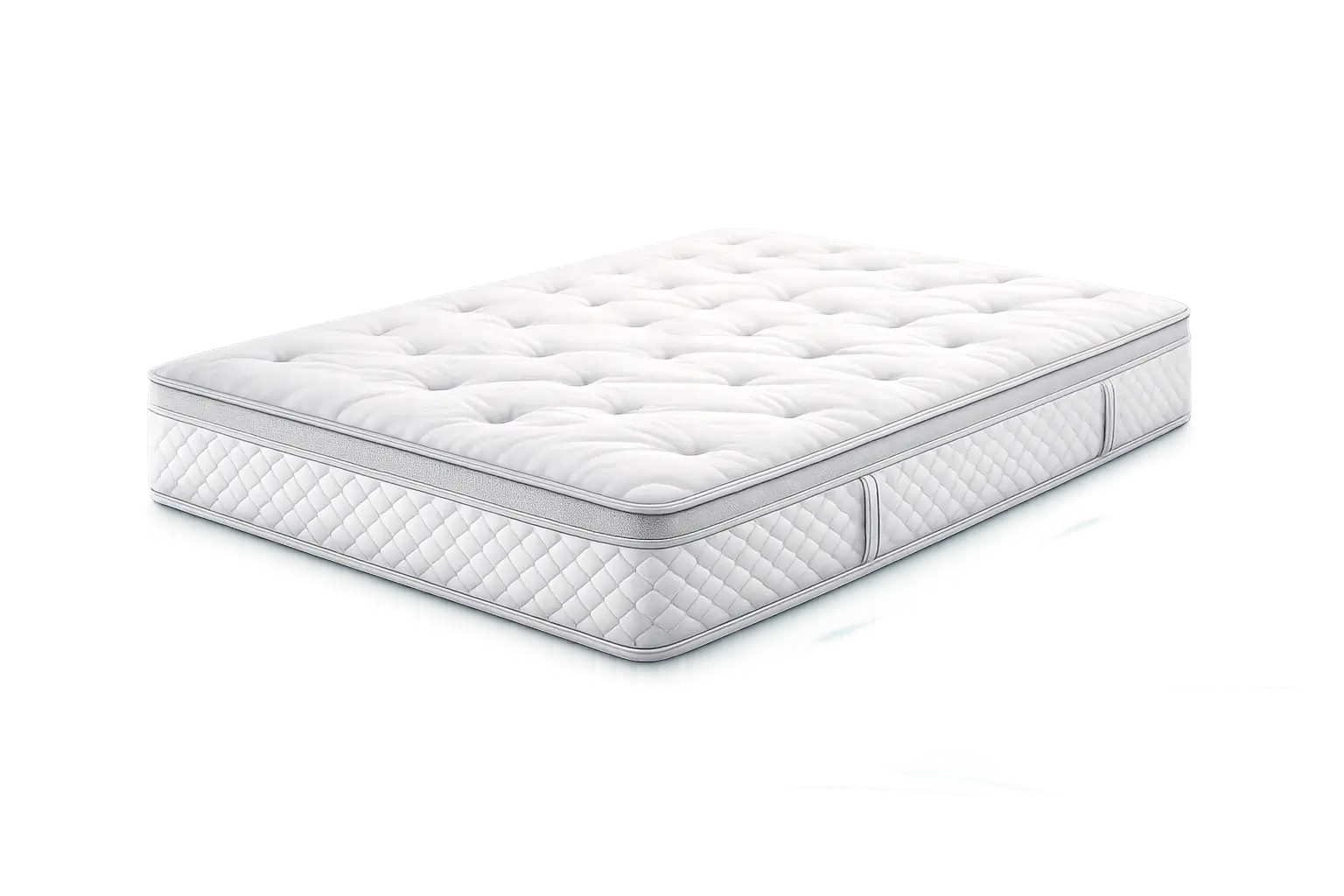 Mattress removal image showing a clean white mattress